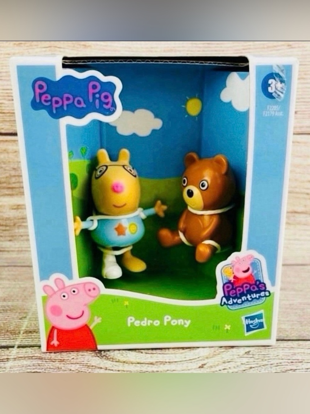 PEPPA PIG Family & Friends Adventures Figure Set 2021 PEDRO PONY w Bear NEW